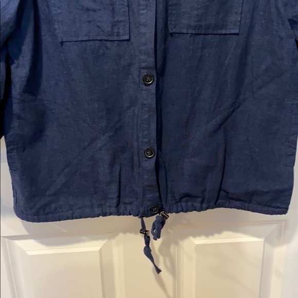 Liz Clairbone Oversized Linen Blend Shirt Jacket - Picture 4 of 12
